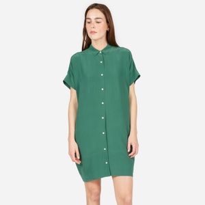 Everlane Silk Square Shirt Dress